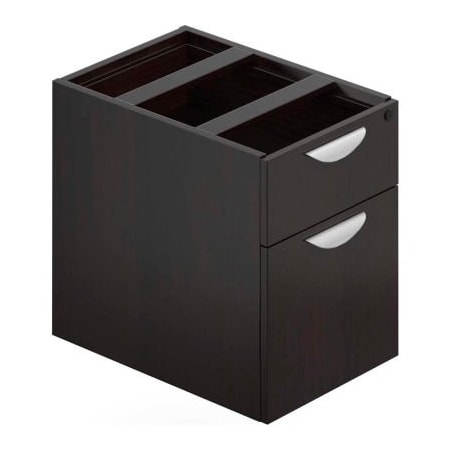 Gec Offices To Go 2 Drawer Hanging Pedestal in Espresso - Executive Modular Furniture SL22HBF-AEL